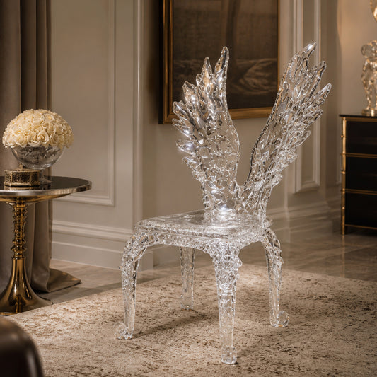 Bespoke Crystal Designer Chair | Wing | Made to Order