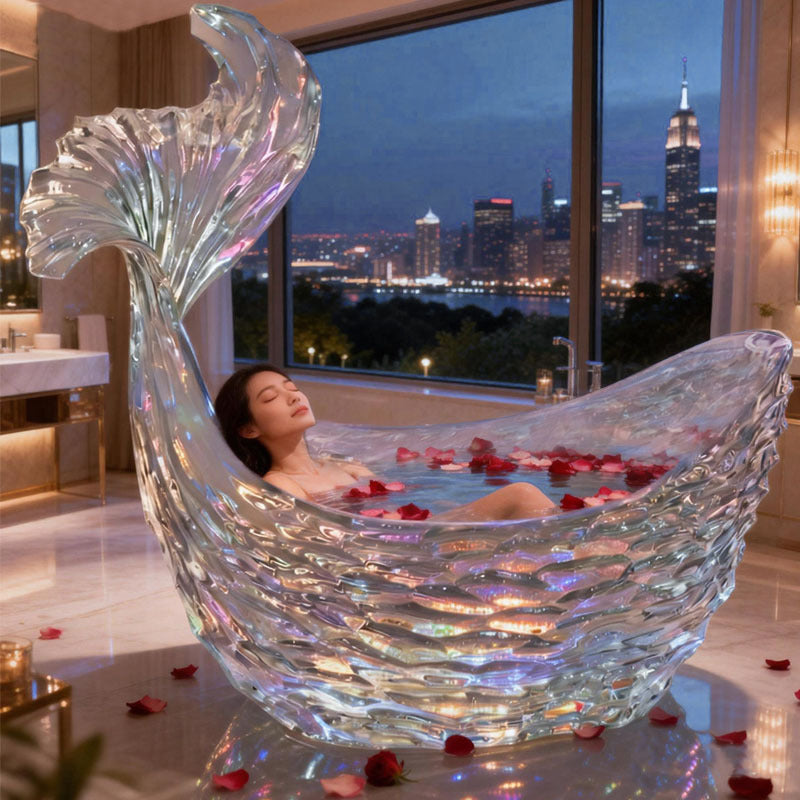 Bespoke Crystal Freestanding Bathtub | Nordic High-End | Made to Order