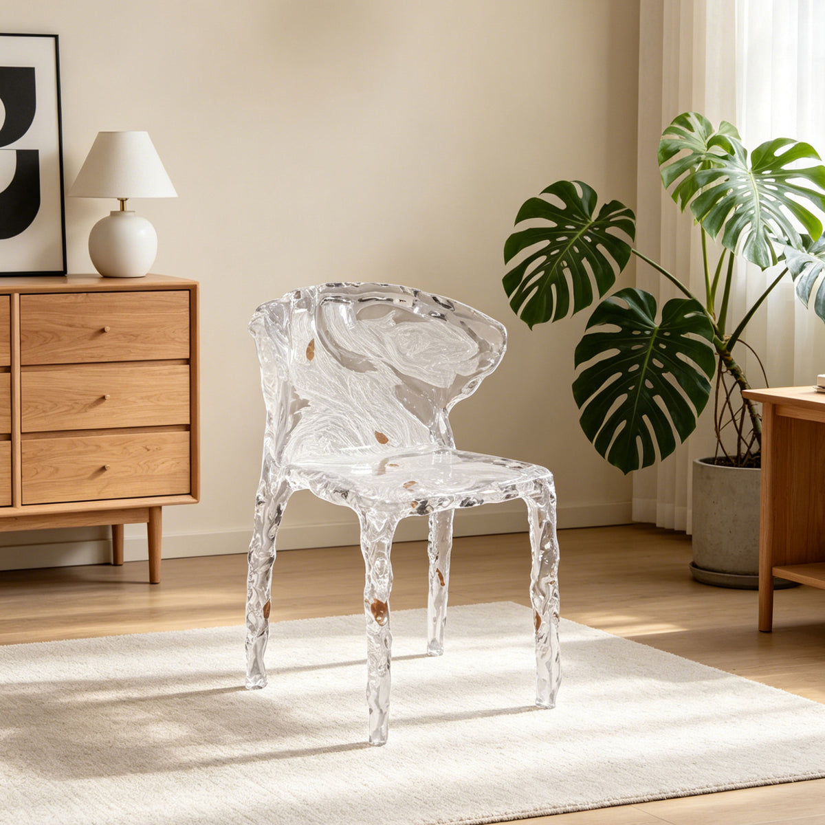 Bespoke Crystal Designer Chair | Living Room Side | Made to Order