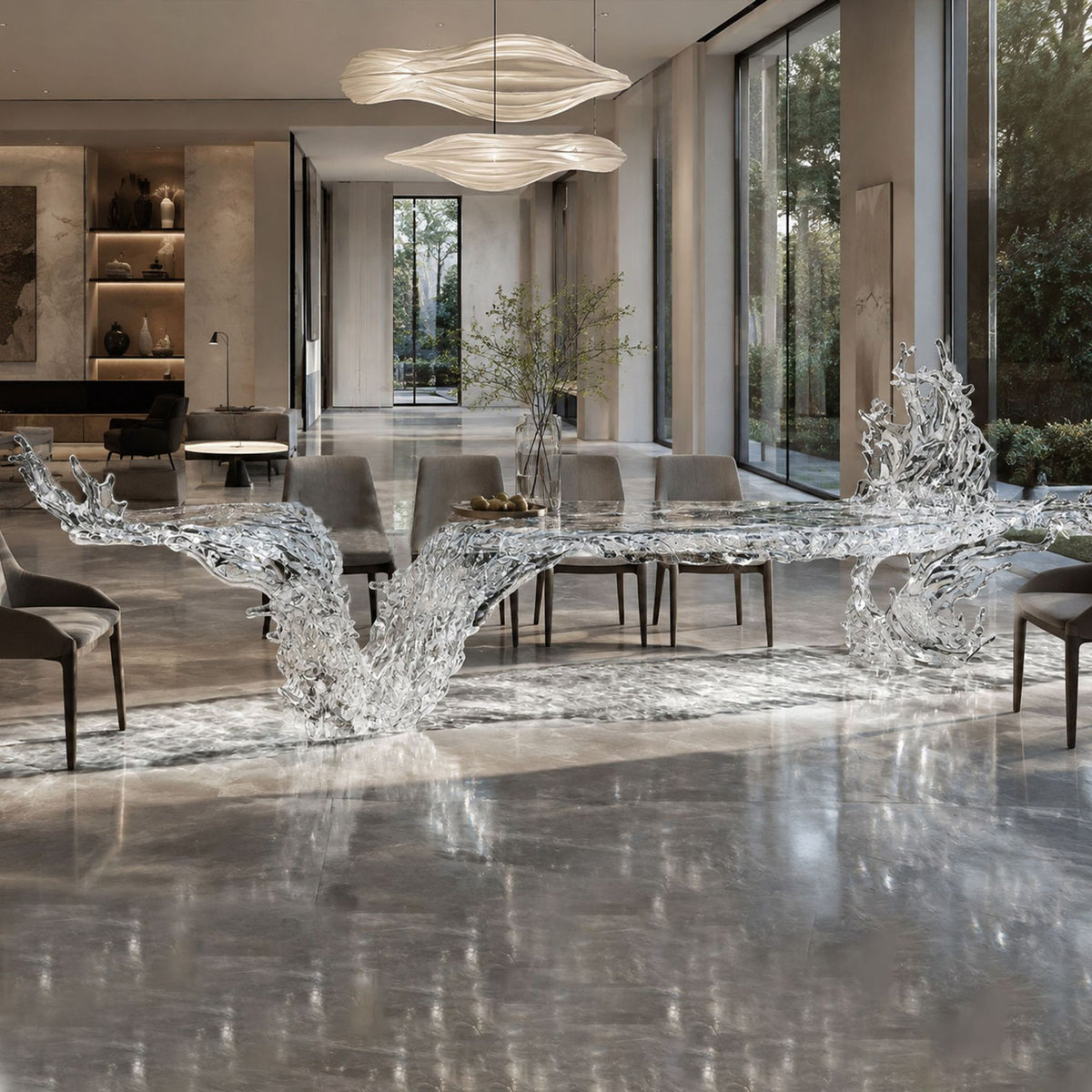 Crystal Dining Table — Vast Ocean Anlan | Made to Order