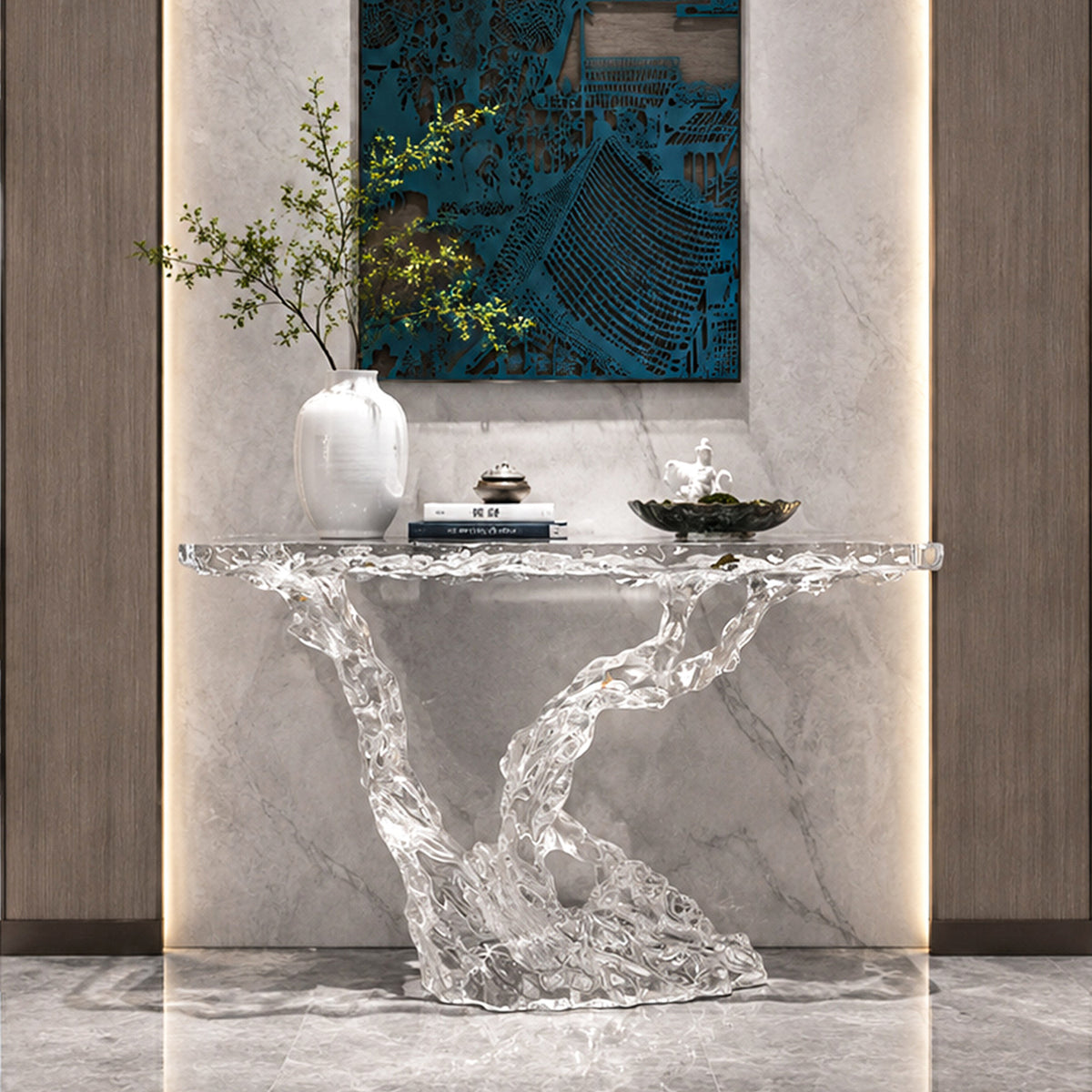 Bespoke Crystal Console Table — Root Entrance | Made to Order