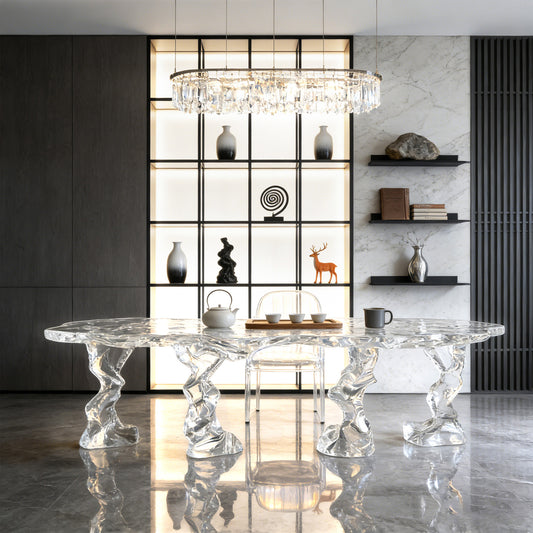 Bespoke Crystal Tea Table | Shanhai Glacier | Made to Order