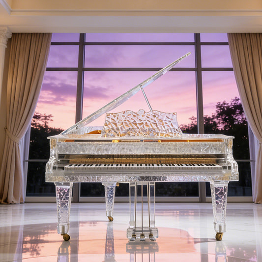 Bespoke Crystal Grand Piano — Elegant | Made to Order