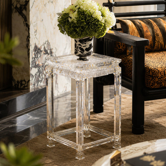 Bespoke Crystal Pedestal Side Table | Made to Order