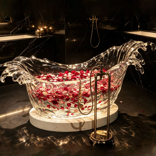 Bespoke Crystal Freestanding Bathtub | Baichuan Sea-Facing | Made to Order
