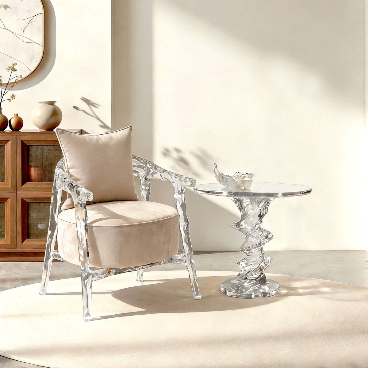 Bespoke Crystal Designer Chair | Living Room Leisure | Made to Order