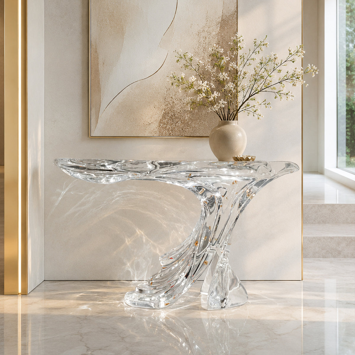 Bespoke Crystal Console Table | Threshold | Made to Order