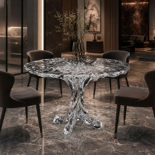 Bespoke Crystal Dining Table | Ripple | Made to Order