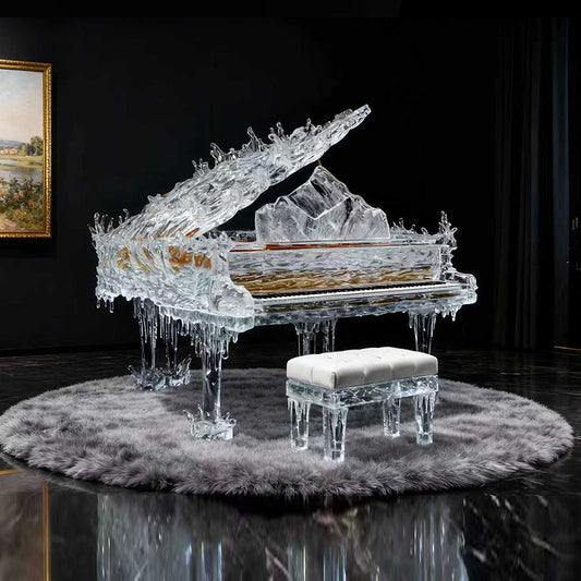 Bespoke Crystal Grand Piano | Mountain Flowing | Made to Order