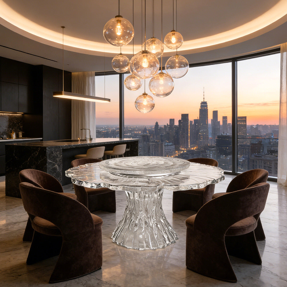 Bespoke Crystal Dining Table | Lotus | Made to Order
