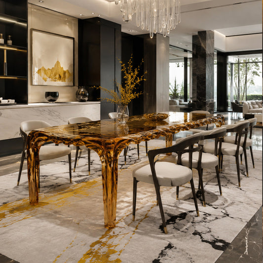 Crystal Dining Table — Rhythmic | Made to Order