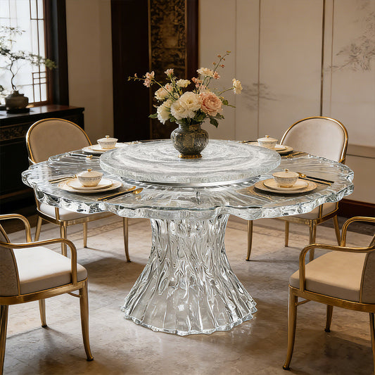 Bespoke Crystal Dining Table | Lotus | Made to Order