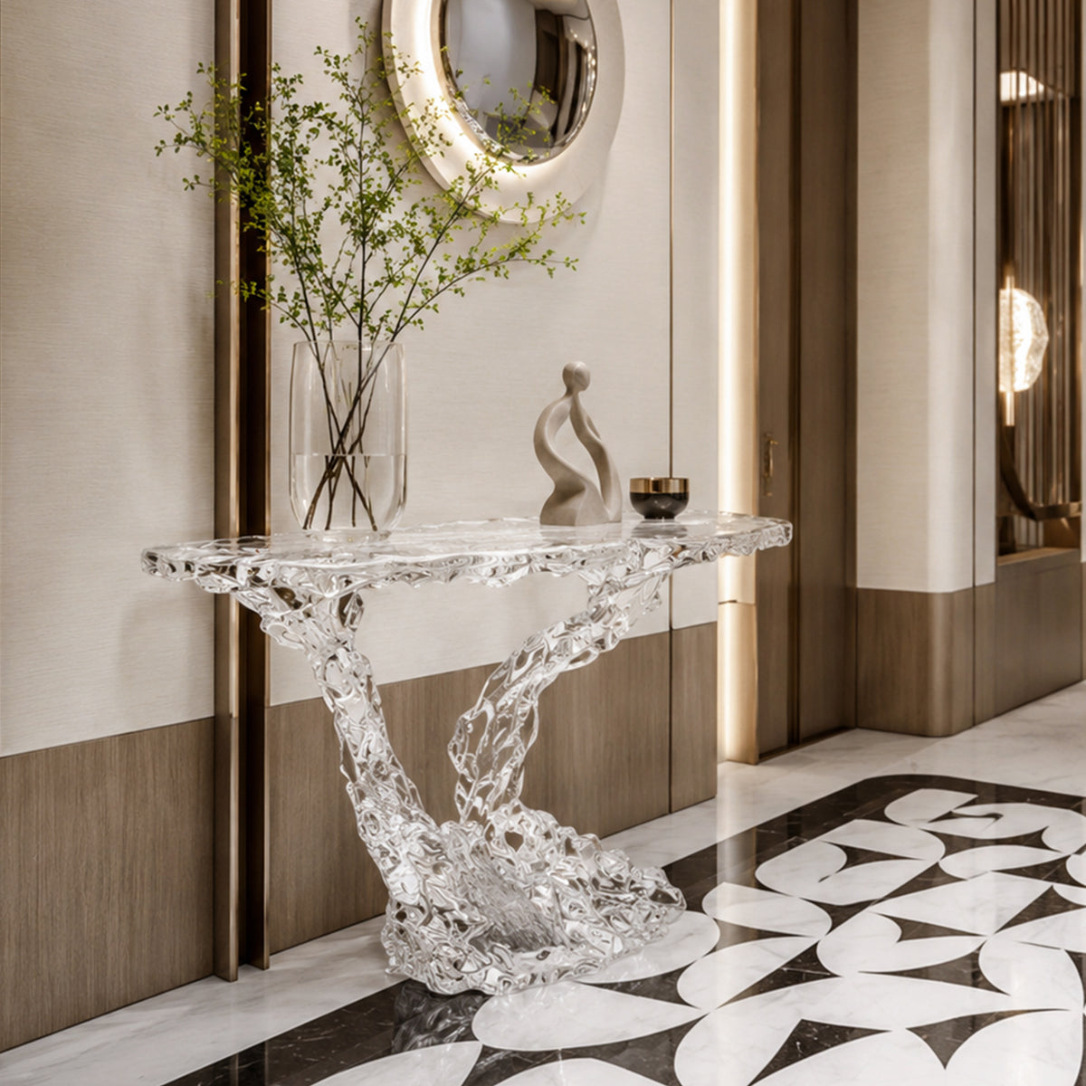 Bespoke Crystal Console Table — Root Entrance | Made to Order