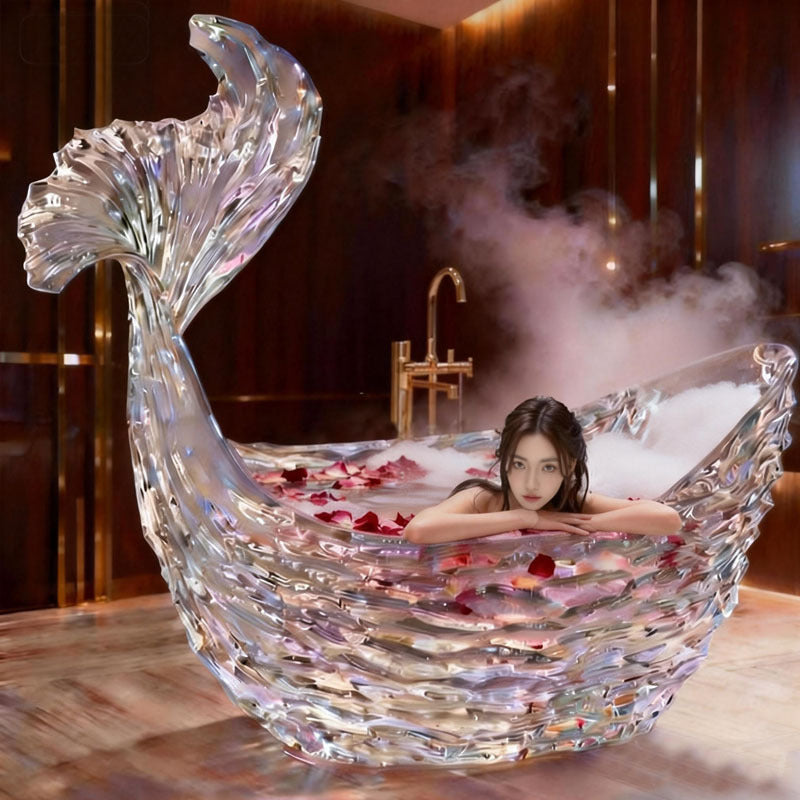 Bespoke Crystal Freestanding Bathtub | Nordic High-End | Made to Order