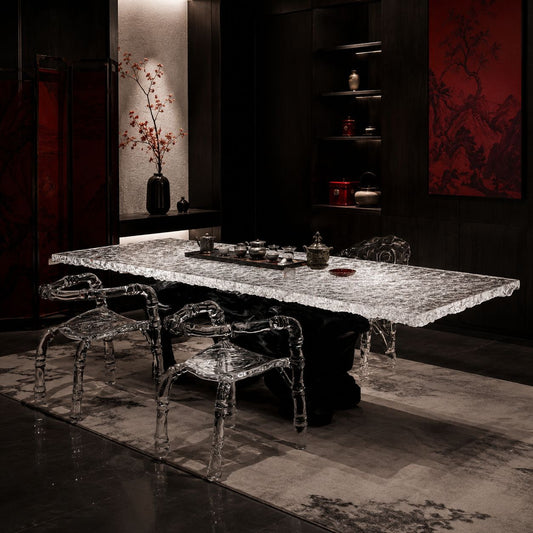 Crystal Tea Table — Harmonious Style Linyun | Made to Order